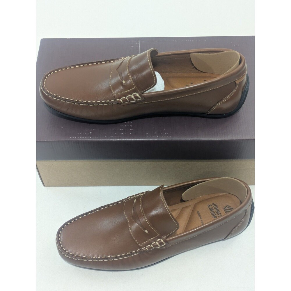 Johnston & Murphy Beck Loafers Tan Full Grain Leather Men’s 8.5 M - Picture 11 of 12